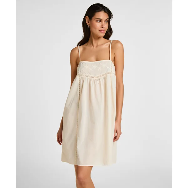 Slipdress Embroidery - Blanc