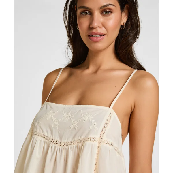 Slipdress Embroidery - Blanc