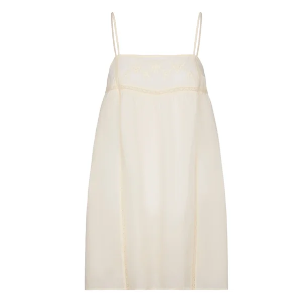Slipdress Embroidery - Blanc
