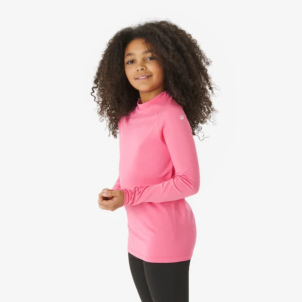 Sous-vêtement thermique de ski enfant, BL 500 seamless rose