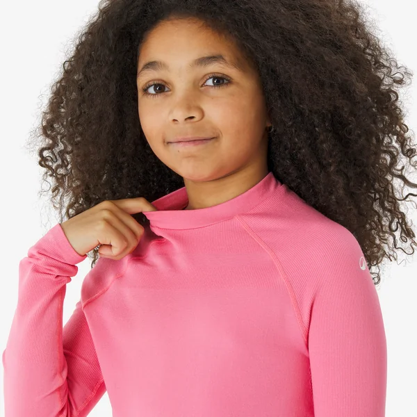 Sous-vêtement thermique de ski enfant, BL 500 seamless rose
