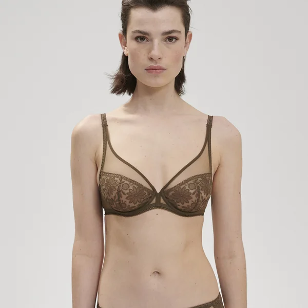 Soutien Gorge Armature Décolleté Plongeant - Vert Simone Pérèle Amazone