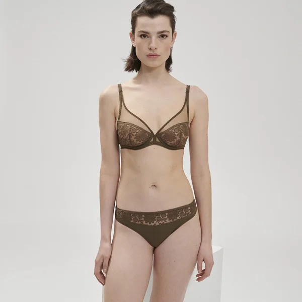 Soutien Gorge Armature Décolleté Plongeant - Vert Simone Pérèle Amazone