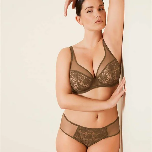 Soutien Gorge Armature Décolleté Plongeant - Vert Simone Pérèle Amazone