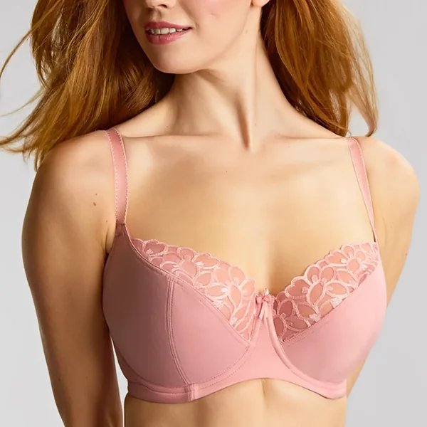 soutien gorge balconnet avec armatures rose Panache