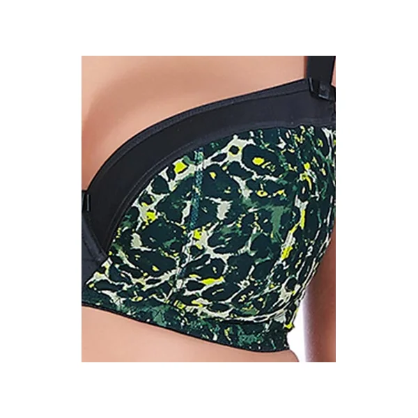 Soutien gorge balconnet paddé à armatures PIN UP 5092 NOIR