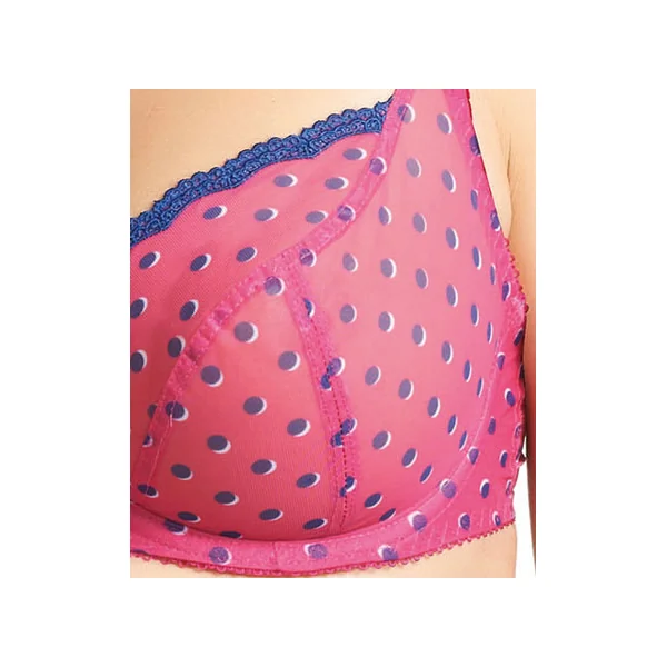 Soutien gorge balconnet plongeant à armatures PATSY 1221 FUSHIA
