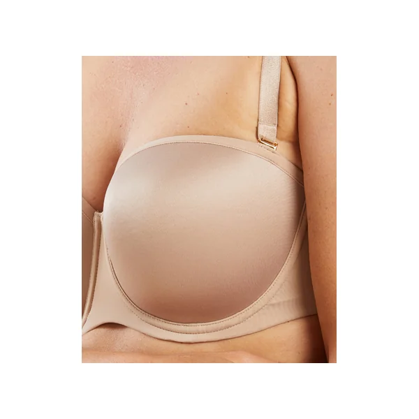 Soutien gorge bandeau à armatures à bretelles amovibles 804 PEAU