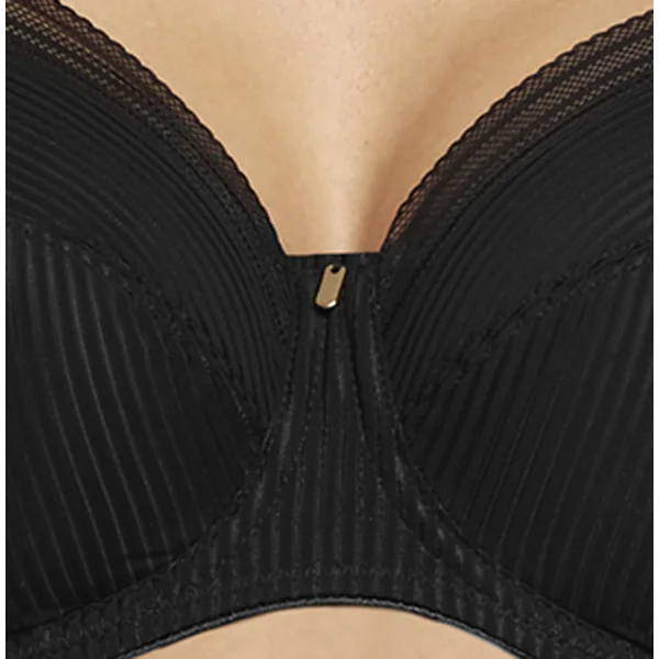 Soutien gorge bonnet entier à armatures à renfort latéral FUSION 3091 NOIR