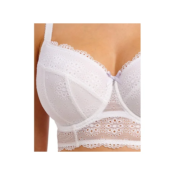 Soutien gorge bustier à armatures POSIE 404220 BLANC