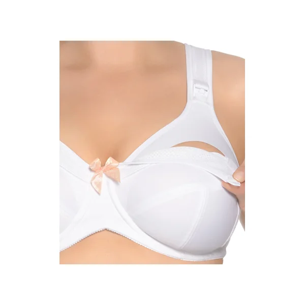 Soutien gorge d'allaitement à armatures LILLY 6124 BLANC