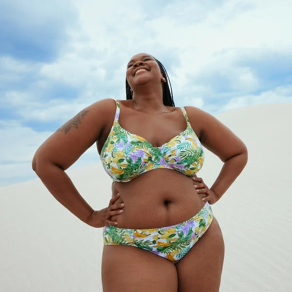 Soutien Gorge de Bain - Blanc imprimé Dorina Maillots