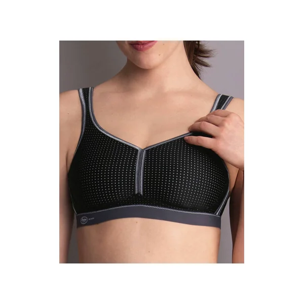 Soutien gorge de sport sans armatures 5566 NOIR/ANTHRACITE