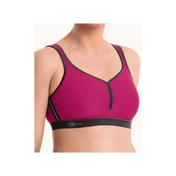 Soutien gorge de sport sans armatures 5566 PINK/ANTHRACITE