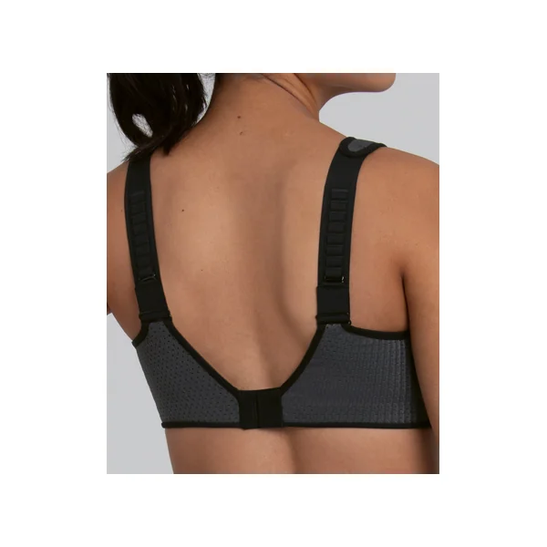 Soutien gorge de sport sans armatures PANALP AIR 5560 ANTHRACITE/NOIR