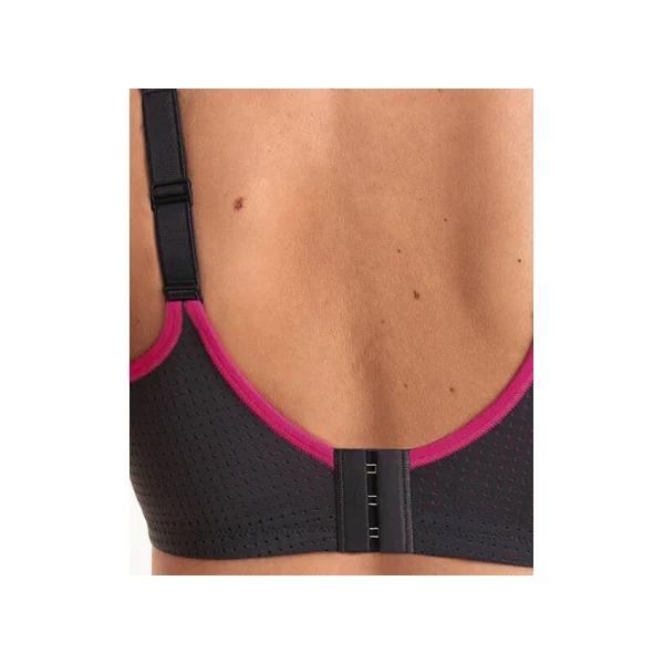 Soutien gorge de sport à armatures 5599 ANTHRACITE/PINK