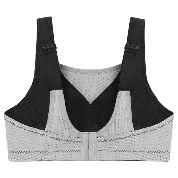 Soutien gorge de sport à contrôle total personnalise 1166 NOIR GRIS