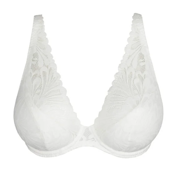 Soutien Gorge demi-mousse plongeant Rupi naturel blanc Prima Donna