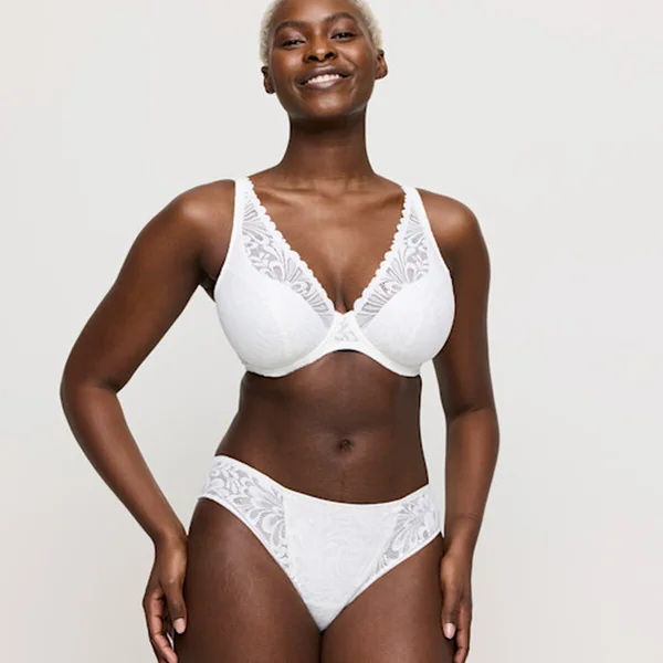 Soutien Gorge demi-mousse plongeant Rupi naturel blanc Prima Donna