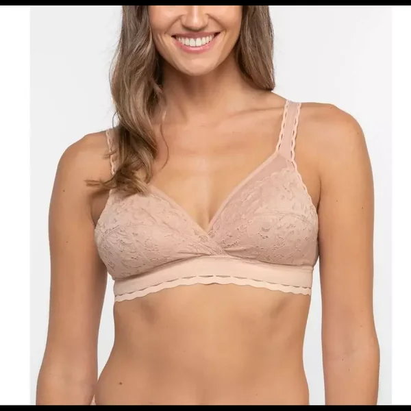 Soutien gorge Dentelle Sans Armatures Beige Playtex