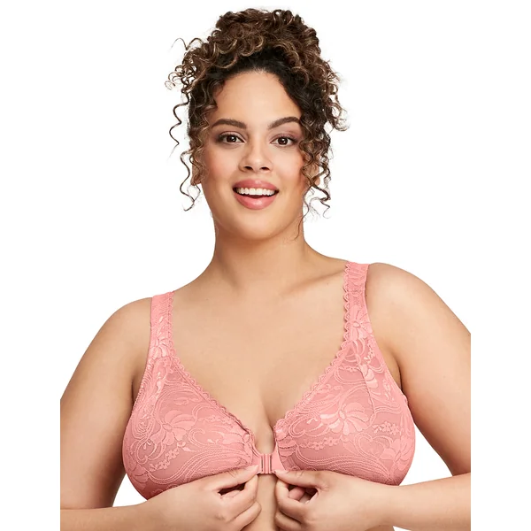 soutien gorge dentelle à armatures à fermeture devant 9245 abricot