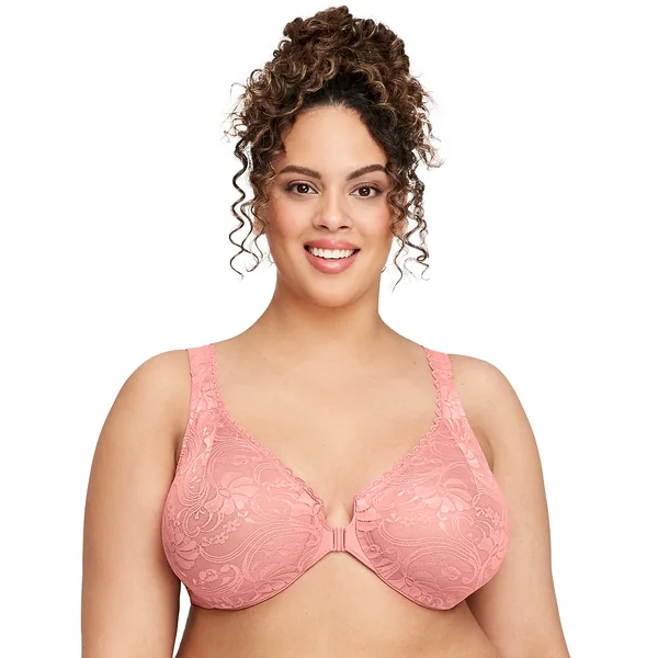 soutien gorge dentelle à armatures à fermeture devant 9245 abricot