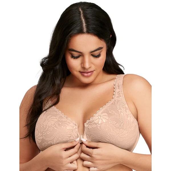 soutien gorge dentelle à armatures à fermeture devant 9245 chair