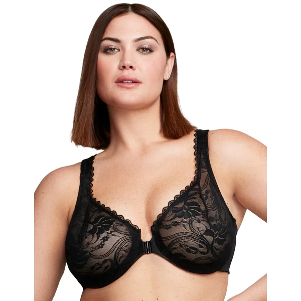 soutien gorge dentelle à armatures à fermeture devant 9245 noir