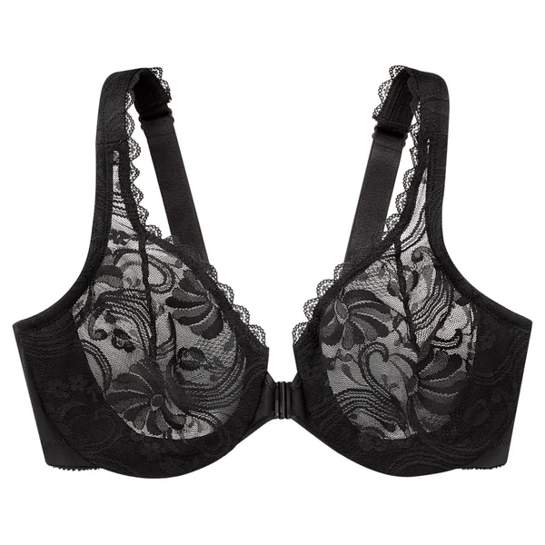 soutien gorge dentelle à armatures à fermeture devant 9245 noir