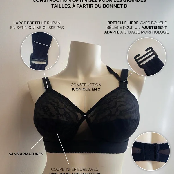 Soutien Gorge Emboitant - Noir Playtex