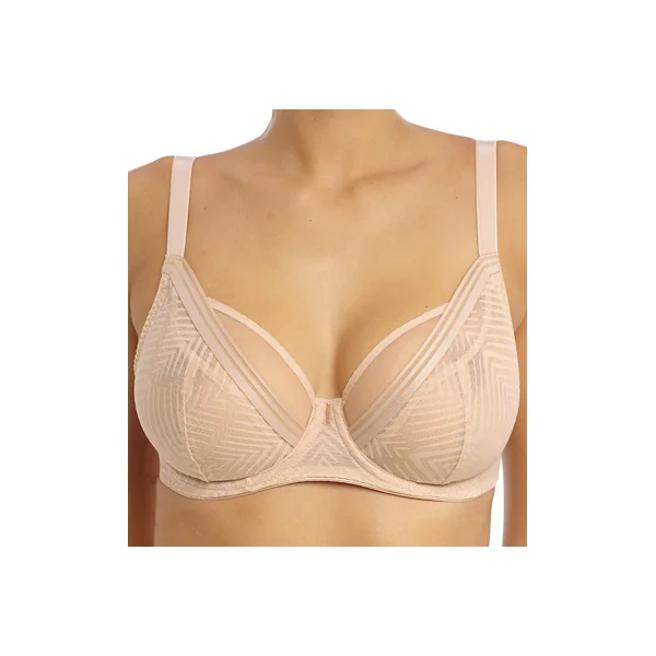 Soutien gorge foulard plongeant apex à armatures TAILORED 401121 NATUREL BEIGE