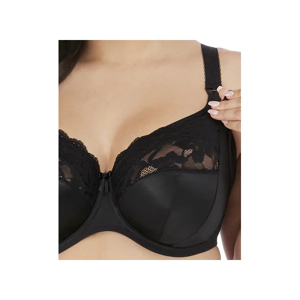 Soutien gorge grande taille d'allaitement à armatures MOLLY 4542 NOIR