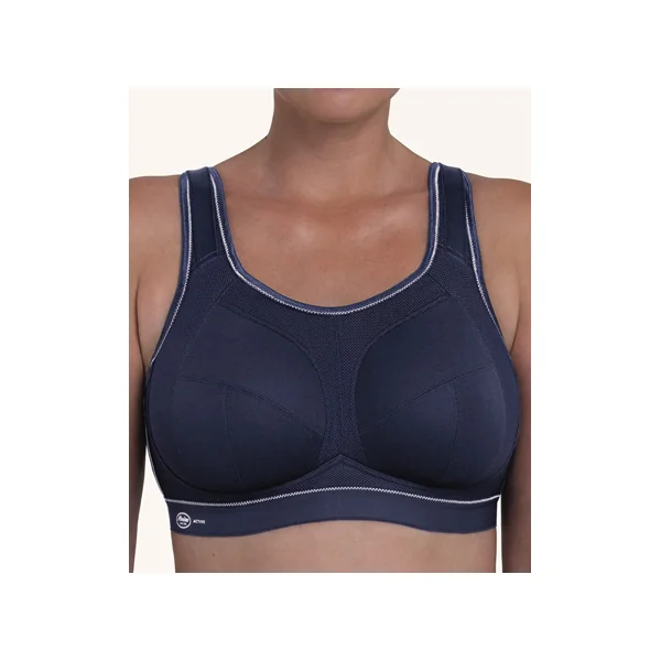Soutien gorge grande taille de sport sans armatures 5567 BLUE IRIS