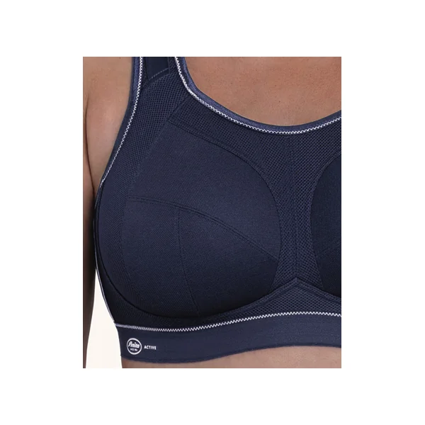 Soutien gorge grande taille de sport sans armatures 5567 BLUE IRIS