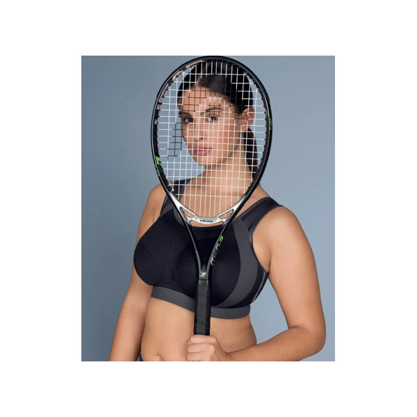 Soutien gorge grande taille de sport sans armatures 5567 NOIR/ANTHRACITE