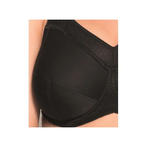 Soutien gorge grande taille de sport à armatures KATE 6024 NOIR