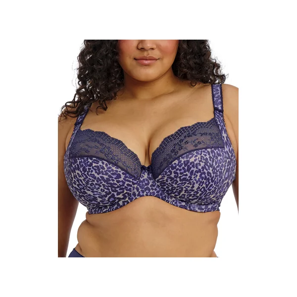 Soutien gorge grande taille plongeant à armatures LUCIE 4490 MIDNIGHT