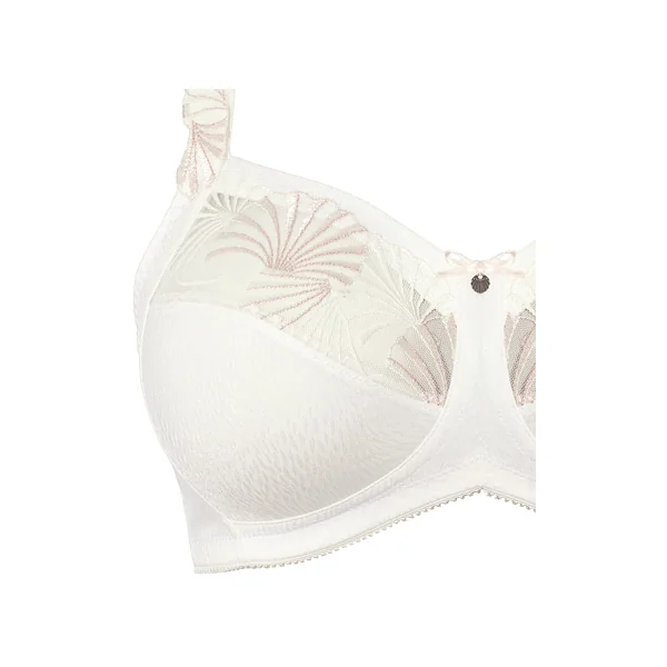 Soutien gorge grande taille sans armatures avec bandeau supérieur EMILY 2228 ECRU