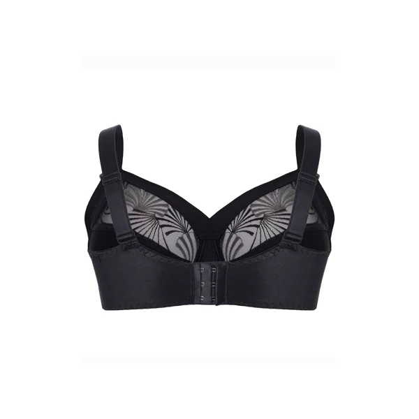 Soutien gorge grande taille à armatures avec bandeau supérieur EMILY 2225 NOIR