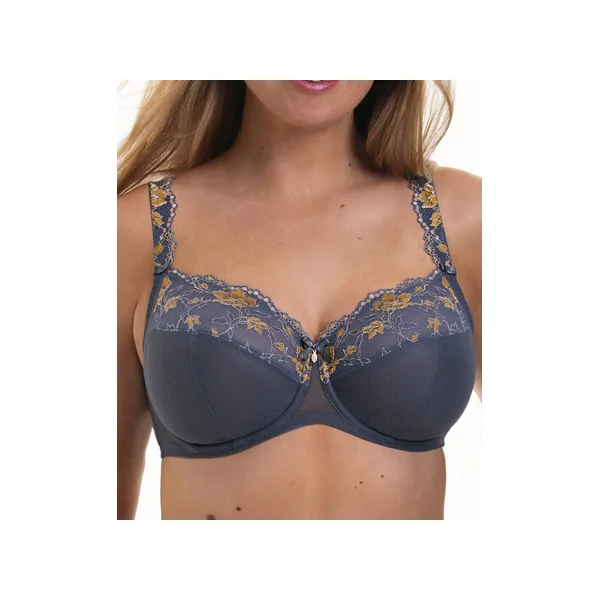 Soutien gorge grande taille à armatures COLETTE 5249 GRIS OBSCUR