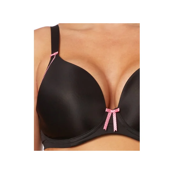 Soutien gorge moulé à armatures avec basque BIJOU 8722 NOIR