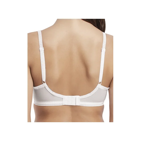 Soutien gorge paddé plongeant à armatures SOIREE LACE 5013 BLANC