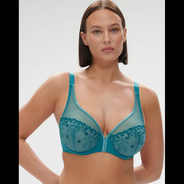 Soutien Gorge Plongeant avec armature - bleu Simone Pérèle