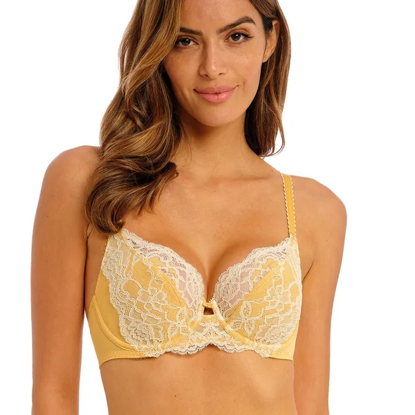 Soutien Gorge Plongeant Jaune FLORILEGE Wacoal lingerie