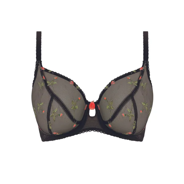 Soutien Gorge Plongeant - Noir ROSE BLOSSOM Freya