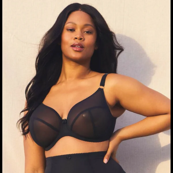 Soutien gorge plongeant noir Sculptresse