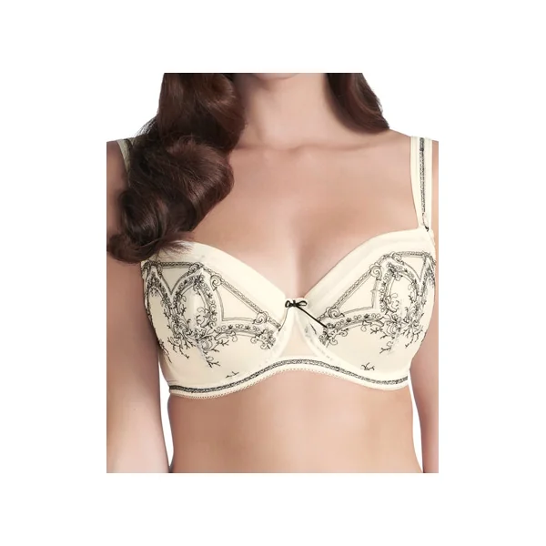 Soutien gorge plongeant paddé à armatures DELPHINE - 0381 IVOIRE