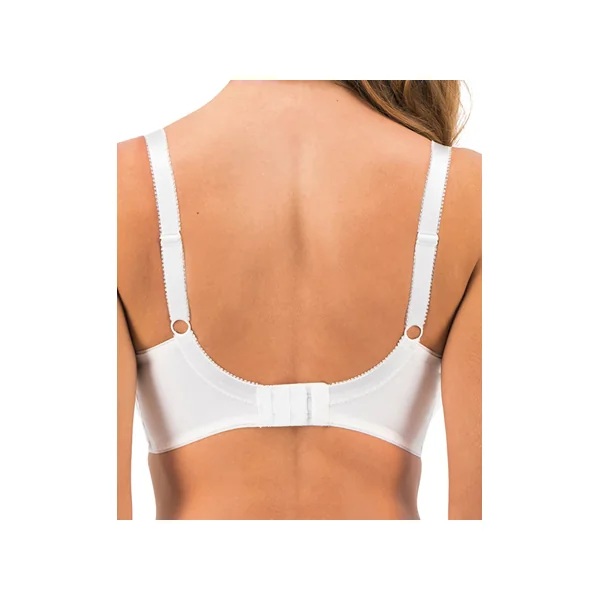 Soutien gorge plongeant paddé à armatures FUSION LACE 102314 BLANC