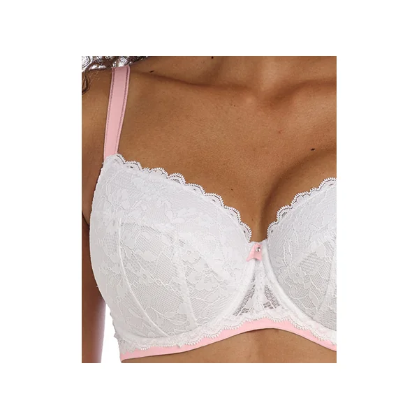Soutien gorge plongeant paddé à armatures OFFBEAT 5453 BLANC