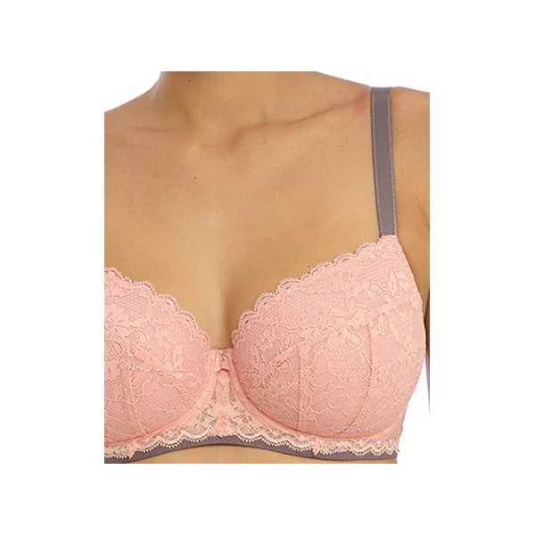Soutien gorge plongeant paddé à armatures OFFBEAT 5453 ROSEHIP